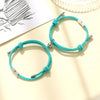 2pcs Elastic Rope Paired Bracelet Magnetic Couple Charms Pendant Bracelet Friendship Fashion Jewelry Accessories Valentine&#39;s Day